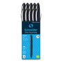 Schneider One Business Rollerball Pen, Stick, Fine 0.6 mm, Black Ink, Dark Blue/Black Barrel, 10/Box View Product Image