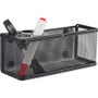Onyx Mesh Magnetic Marker Basket - 3" Height x 8" Width x 3.25" Depth - Sturdy - Black - Steel, Mesh Product Image 