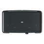 Tork Elevation Bath Tissue Mini-Jumbo Roll Twin Dispenser, 17 x 5.69 x 10.13, Black View Product Image