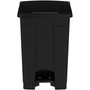 Safco Plastic Step-On Receptacle, 12 gal, Plastic, Black, Ships in 1-3 Business Days (SAF9925BL) View Product Image