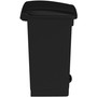 Safco Plastic Step-On Receptacle, 12 gal, Plastic, Black, Ships in 1-3 Business Days (SAF9925BL) View Product Image