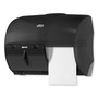 Tork Twin Bath Tissue Roll Dispenser for OptiCore, 11.06 x 7.18 x 8.81, Black View Product Image