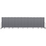 Screenflex Portable Room Divider, 24 ft 1" x 0.75" x 6 ft, Vinyl/Fiberglass/Steel, Gray View Product Image
