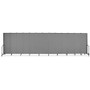 Screenflex Portable Room Divider, 24 ft 1" x 0.75" x 6 ft, Vinyl/Fiberglass/Steel, Gray View Product Image