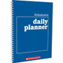 Scholastic Daily Planner - Academic - Daily, Weekly, Yearly - 8 1/2" x 11" Sheet Size - White Sheet - Blue Cover Product Image 