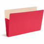 Smead Colored Straight Tab Cut Legal Recycled File Pocket - 8 1/2" x 14" - 5 1/4" Expansion - Top Tab Location - Red - Tear Resistant Product Image 