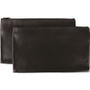 Sparco Carrying Case (Wallet) Cash, Check, Receipt, Office Supplies - Black - Polyvinyl Chloride (PVC) Body - 11" Width x 6" Depth Product Image 