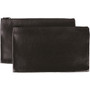 Sparco Carrying Case (Wallet) Cash, Check, Receipt, Office Supplies - Black - Polyvinyl Chloride (PVC) Body - 11" Width x 6" Depth Product Image 