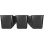 Sparco Rectangular Wastebasket - 7 gal Capacity - Rectangular - 15" Height x 14.5" Width x 10.5" Depth - Polyethylene - Black - (SPR02160CT) Product Image 