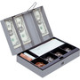 Sparco Combination Lock Cash Box,Steel,11-1/2"x7-1/2"x3-1/8",Gray (SPR15508) View Product Image