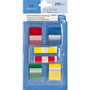Sparco Removable Flags Combo Pack - 1" Flag/Note Width, 1/2" Flag/Note Width - Rectangle - Assorted - Self-adhesive - Dispenser Included Product Image 