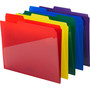 Smead Poly Colored File Folders With Slash Pocket, 1/3-Cut Tabs: Assorted, Letter Size, 0.75" Expansion, Assorted Colors, 30/Box View Product Image