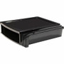 Storex Quick Stack Construction Paper Sorter - 500 x Sheet - 3 Compartment(s) - 8.40" Height x 11.25" Width x 13" Length - Black - Plastic Product Image 