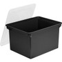 Storex Letter/Legal Tote Storage Box - Internal Dimensions: 15.50" Length x 12.25" Width x 9.25" Height - External Dimensions: 18.3" Length x 13.9" Width x 10.6" Height - 45 lb - 9.25 gal - Media Size Supported: Legal, Letter Product Image 