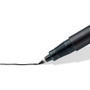 Staedtler Fiber Tip Pen, Permanent, Fine Point, 10/BX, Black Ink (STD3189) View Product Image