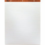TOPS Horizontal Ruled Easel Pads - 50 Sheets - Stapled/Glued - 15 lb Basis Weight - 27" x 34" Sheet Size - White Paper Product Image 