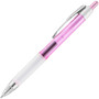 uniball Signo 207 City of Hope Edition Gel Pen, Retractable, Medium 0.7 mm, Black Ink, Translucent Pink/White Barrel, Dozen View Product Image