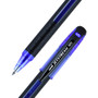Jetstream 101 Roller Ball Pen, Stick, Bold 1 Mm, Blue Ink, Black/blue Barrel, Dozen (UBC1768012) View Product Image