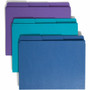 Smead SuperTab 1/3 Tab Cut Letter Recycled Top Tab File Folder - 8 1/2" x 11" - 3/4" Expansion - Top Tab Location - Assorted Tab Position - 2 Divider(s) Product Image 