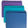 Smead SuperTab 1/3 Tab Cut Letter Recycled Top Tab File Folder - 8 1/2" x 11" - 3/4" Expansion - Top Tab Location - Assorted Tab Position - 2 Divider(s) Product Image 