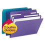 Smead SuperTab Organizer Folder, 1/3-Cut Tabs: Assorted, Letter Size, 0.75" Expansion, Assorted Colors, 3/Pack View Product Image