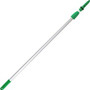 Unger OptiLoc 8' Telescopic Pole - 96" Length - Green - Aluminum - (UNGEZ250CT) Product Image 