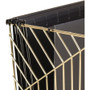 U Brands Vena Hanging File Basket, Letter Size, 6.85" Long, Gold View Product Image