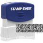 Stamp-Ever Pre-inked Security Block Stamp - 1.69" Impression Width x 0.56" Impression Length - 50000 Impression(s) - Blue Product Image 
