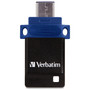 Verbatim Store n' Go Dual USB 3.0 Flash Drive for USB-C Devices, 32 GB, Blue View Product Image