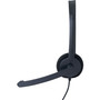 Verbatim Mono Headset with Microphone and In-Line Remote, Black View Product Image