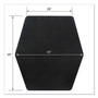 ES Robbins Game Zone Chair Mat, For Hard Floor/Medium Pile Carpet, 42 x 46, Black View Product Image
