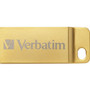 Verbatim Flash Drive, Seamless Metal Case, USB, 16GB, Gold (VER99104) View Product Image