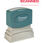 Xstamper Eco-Green SCANNED Pre-inked Stamp - Message Stamp - SCANNED - 0.50" Impression Width - 100000 Impression(s) - Red Product Image 