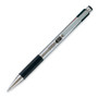 Zebra STEEL 3 Series F-301 Retractable Ballpoint Pen - 0.7 mm Fine Pen Point - Refillable - Retractable - Black Ink - Stainless Steel Barrel - (ZEB27111) Product Image 