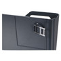 Universal Recycled Plastic Cubicle Single File Pocket, Cubicle Pins Mount, 13.5 x 3 x 7, Charcoal View Product Image