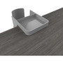 deflecto Standing Desk Cup Holder Organizer, Two Sections, 3.94 x 7.04 x 3.54, Gray View Product Image