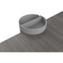 deflecto Standing Desk Small Desk Organizer, Two Sections, 3.85 x 3.85 x 3.54, Gray View Product Image