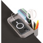 deflecto Standing Desk Large Desk Organizer, Two Sections, 9 x 6.17 x 3.5, Gray View Product Image