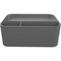 deflecto Standing Desk Large Desk Organizer, Two Sections, 9 x 6.17 x 3.5, Gray View Product Image