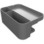 deflecto Standing Desk Large Desk Organizer, Two Sections, 9 x 6.17 x 3.5, Gray View Product Image