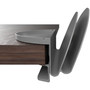 deflecto Standing Desk File Organizer, 2 Sections, Letter Size, 12 x 9.69 x 7.11, Gray View Product Image