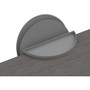 deflecto Standing Desk File Organizer, 2 Sections, Letter Size, 12 x 9.69 x 7.11, Gray View Product Image