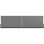 deflecto Oasis Privacy Panel, 24 x 2.7 x 16.36, Gray View Product Image
