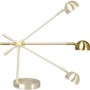 OttLite Wellness Series Direct LED Desk Lamp, 4" to 18" High, Brass View Product Image