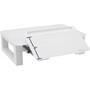Quartet Adjustable Height Desktop Glass Monitor Riser with Dry-Erase Board, 14 x 10.25 x 2.5 to 5.25, White, Supports 100 lb View Product Image