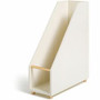 U Brands Juliet Magazine Holder - White - Pine Wood Product Image 