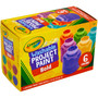 Crayola Paint, Washable, w/Resealable Caps, 6 Colors, 6/PK (CYO542403) View Product Image