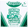 Crayola Colors of the World Washable Markers Classpack, Broad Bullet Tip, Assorted Colors, 240/Pack (CYO588228) Product Image 