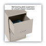 Alera Soho Vertical File Cabinet, 2 Drawers: File/File, Letter, Putty, 14" x 18" x 24.1" View Product Image