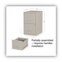 Alera Soho Vertical File Cabinet, 2 Drawers: File/File, Letter, Putty, 14" x 18" x 24.1" (ALESVF1824PY) View Product Image